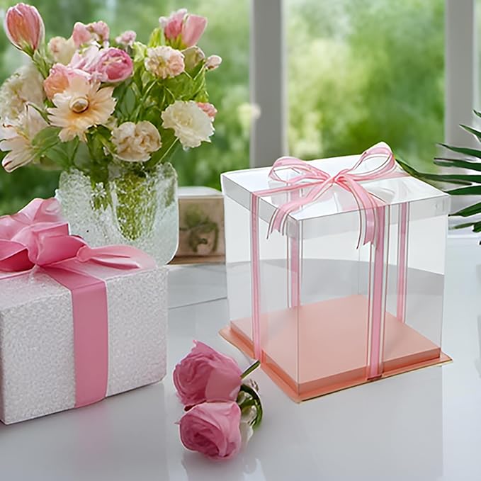 XININSUN pink clear cake box - Image 4