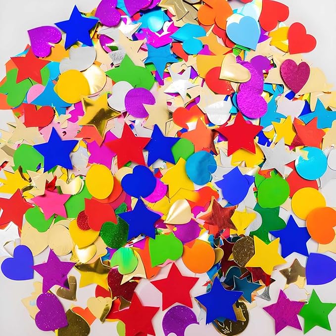 100g Rainbow Foil Confetti by Xiksxitn
