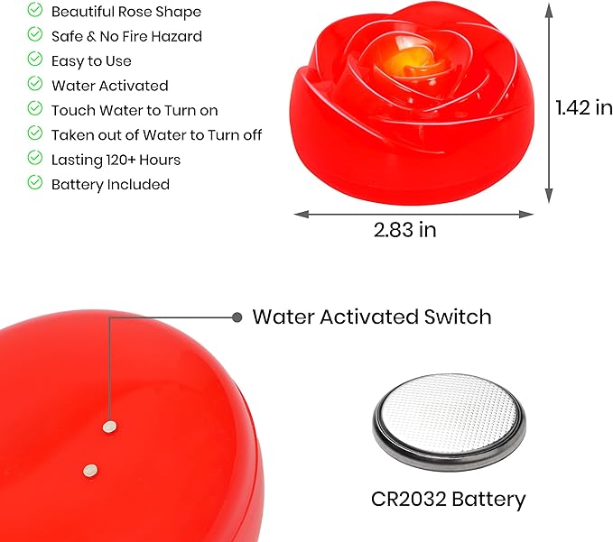 Aignis 12pcs Flameless LED Floating Candles, 120+ Hours Glow Time, Cozy Light - Image 6