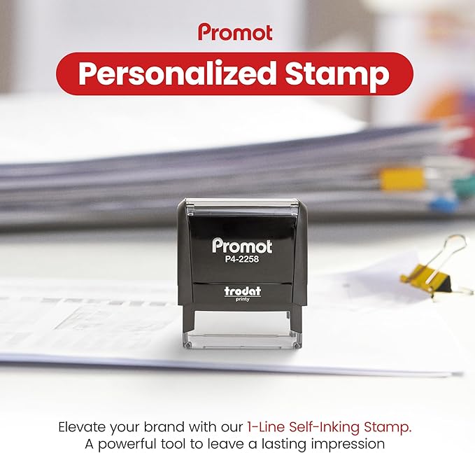 Promot Self Inking 1 Line Custom Stamp - Image 2
