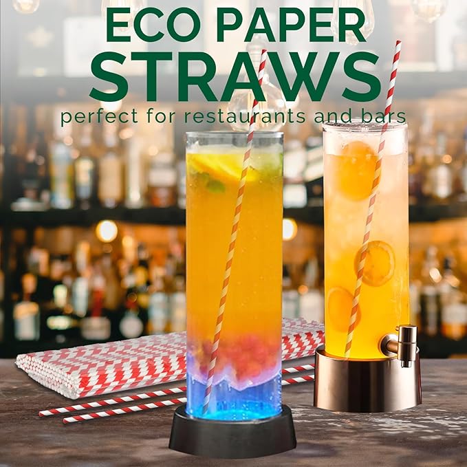 18 Inch Extra Long Paper Drinking Straws - Image 6