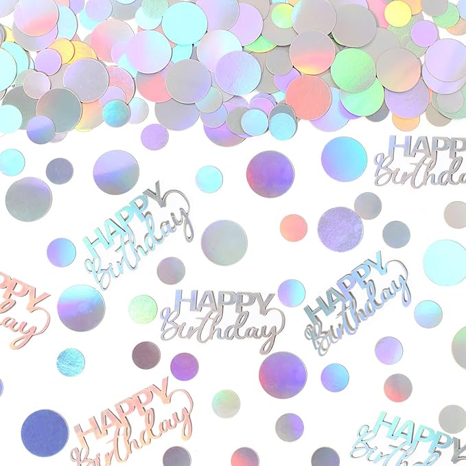 300PC Circle Dots Birthday Confetti - Image 2