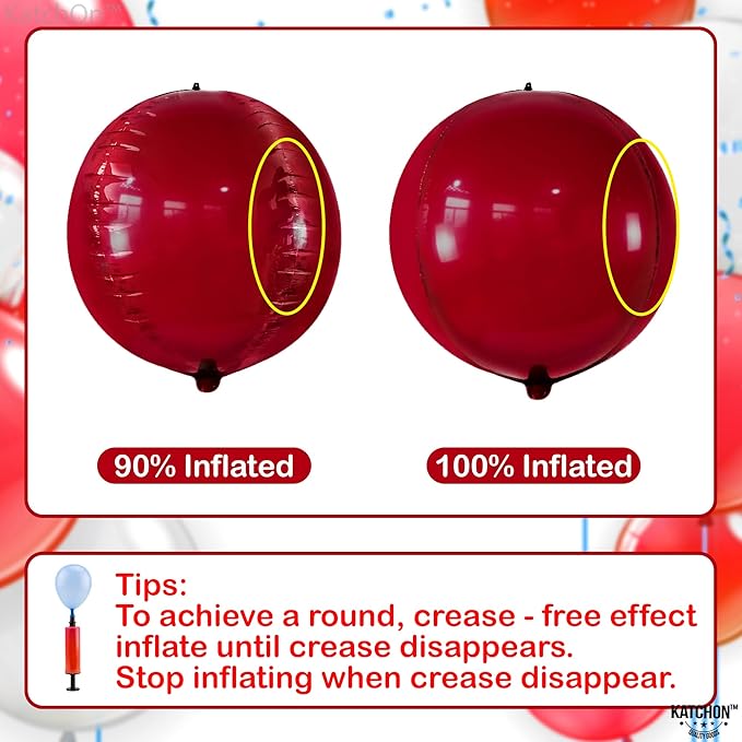 KatchOn, Big Metallic Red Balloons - Image 4