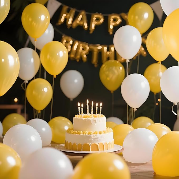 KAWKALSH Yellow Balloon 12 Inch - Image 4