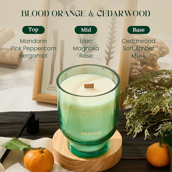 M&SENSE 16.6oz Natural Soy Large Jar Candle - Image 3