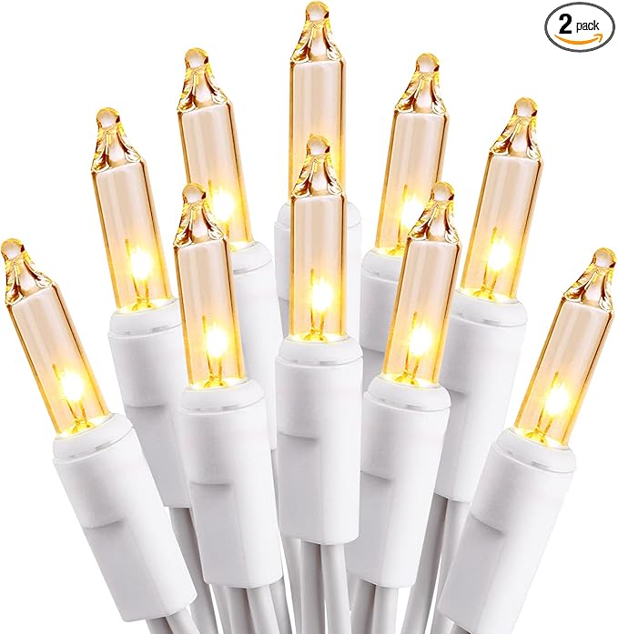 PhilzOps Christmas String Lights, 69.6ft 300Ct White Christmas Tree Lights by PhilzOps