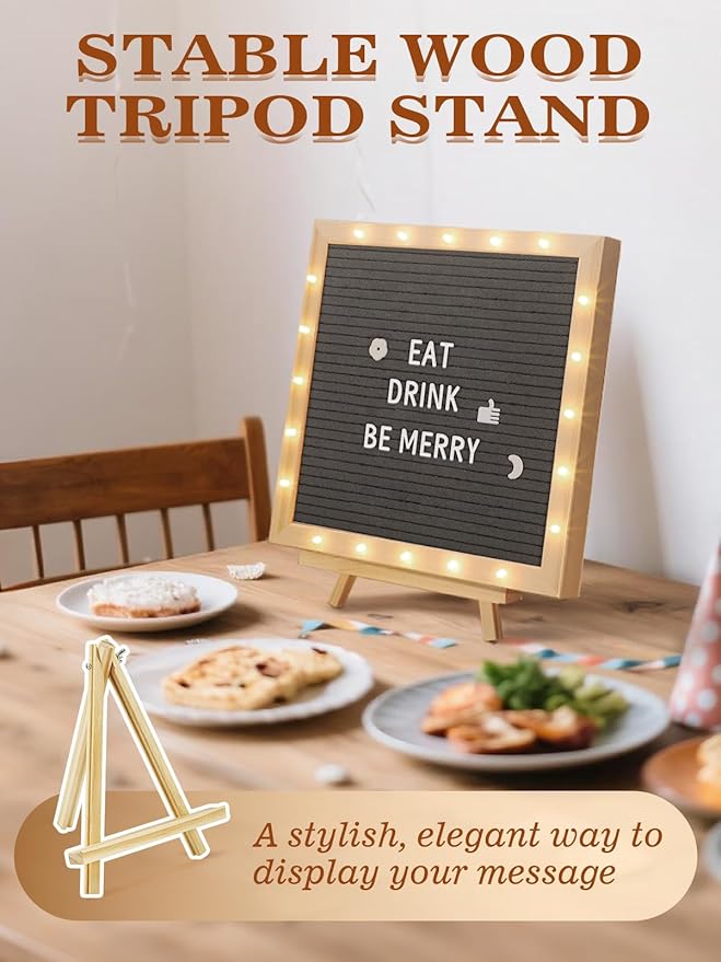 Light up Changeable Felt Letter Board Sign - Image 4