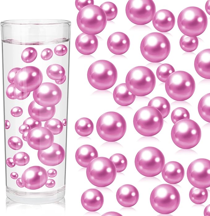 100PCS Dark Purple Faux Pearls Beads by ZEBMOON