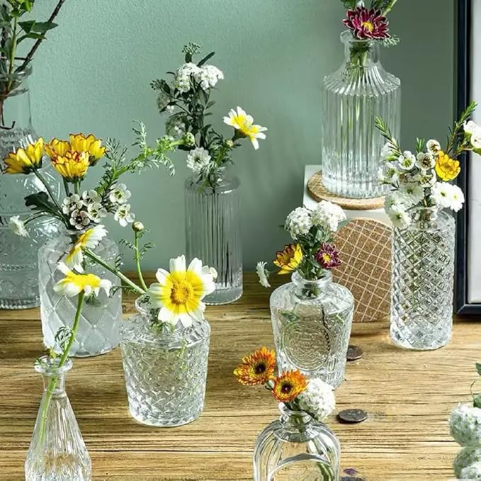 40Pcs Glass Bud Vase Set, Small Flower Vase - Image 8