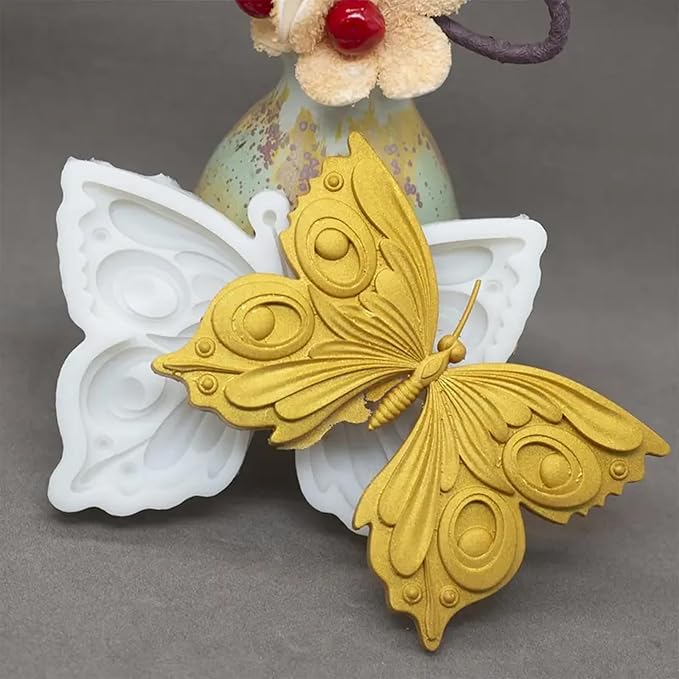 1Pcs 3D Butterfly Silicone Mold, Non-Stick Butterfly Cake Decoration Fondant - Image 3