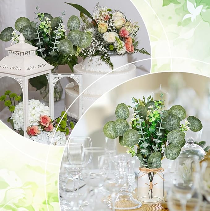 6 Set Centerpiece Table Decorations Mason Jar Table Centerpiece - Image 5