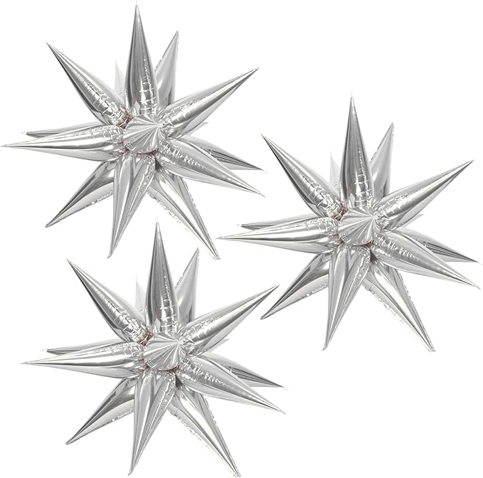 3pcs 26inch 3D Explosion Star foil balloon by Enimapod