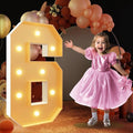 imprsv 3FT Light Up Numbers, Marquee Numbers 6 by Letsmakeitimpressive