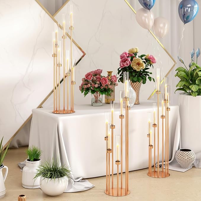46.5'' Floor Candelabra 7 Arms Floor Candle Holders - Image 8