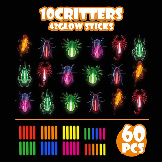 SpringFlower 60pcs Halloween Glow Critters Set - Image 2