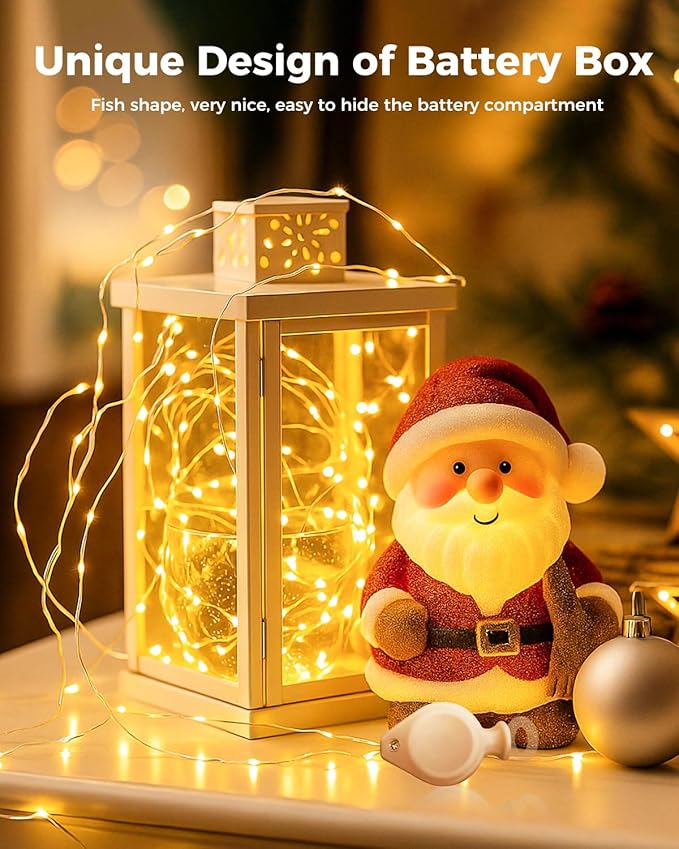 btfarm 50 Pack Fairy Lights Battery Operated, 7FT 20 LED Mini String Lights - Image 2