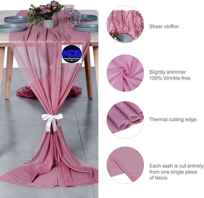 MDS Halloween Chiffon Table Runner - Image 6