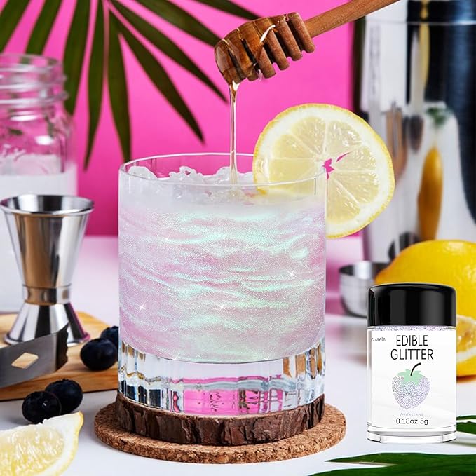 Iridescent Edible Glitter for Drinks - Image 2