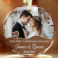 Personalized Our First Christmas Engaged Ornaments by TOBYOVU