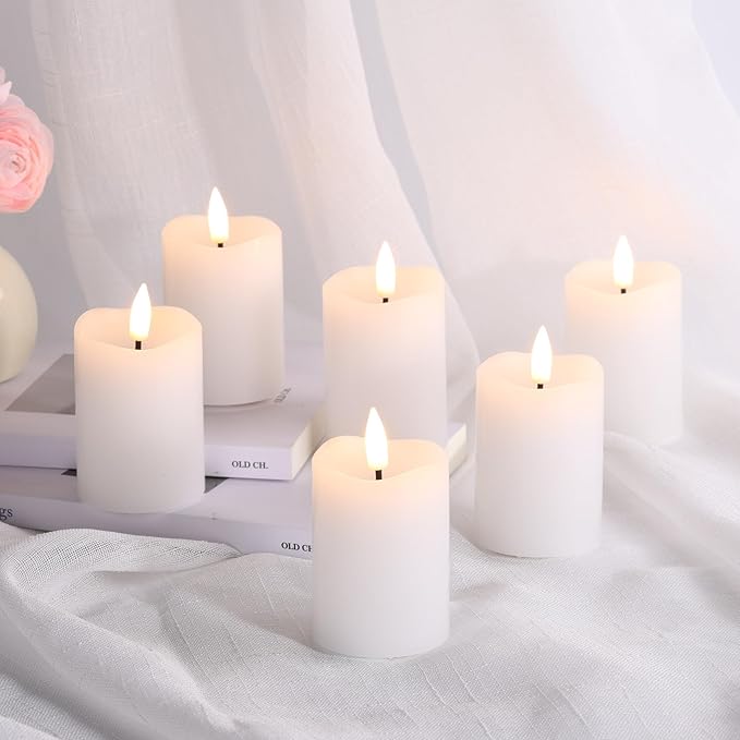 Eywamage White Flameless Votive Candles - Image 5