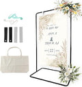 Wedding Sign Holder, Adjustable Welcome Sign Stand w/ Leather Hanging Strap by TPFWTD
