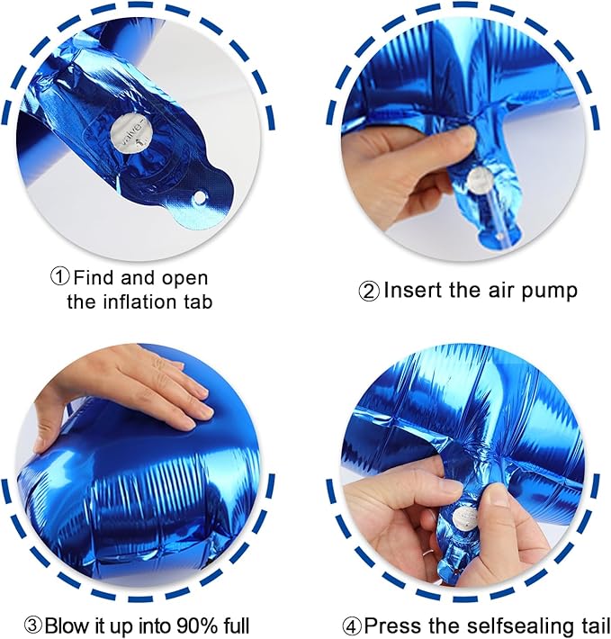 Big Mylar Navy Blue 25 Balloon 40 Inch, 25 Birthday Number Balloon Decorations - Image 5