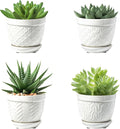 Sureasy Succulent Pots, 3.5 Inch Flower Pots by Sureasy