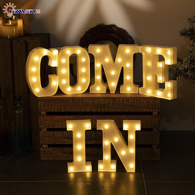 HXWEIYE LED Marquee Letters Lights Sign - Image 5