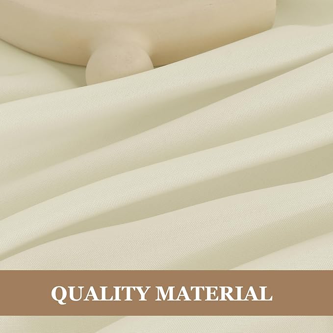 Fitable 6 Pack Ivory Round Table Clothes - Image 3