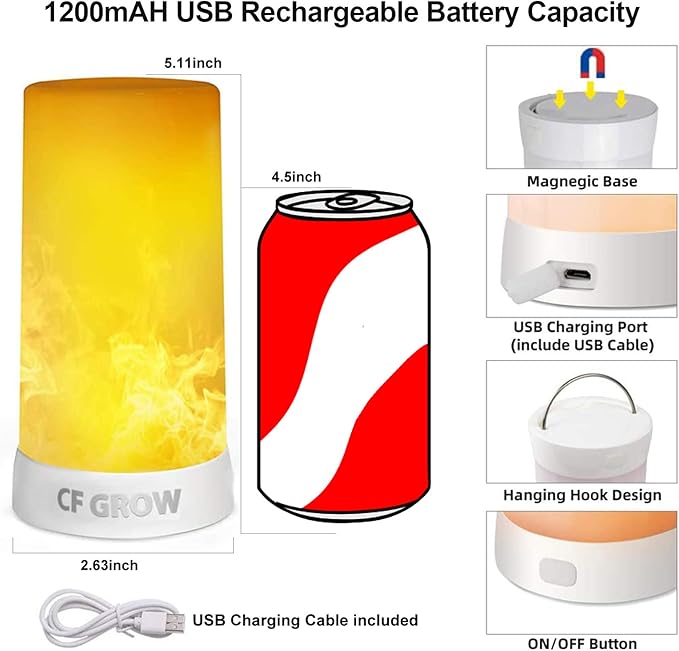 LED Flame Effect Fireplace Light - Image 3