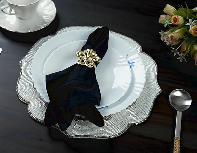 12-Pack Gold Napkin Rings - Image 9
