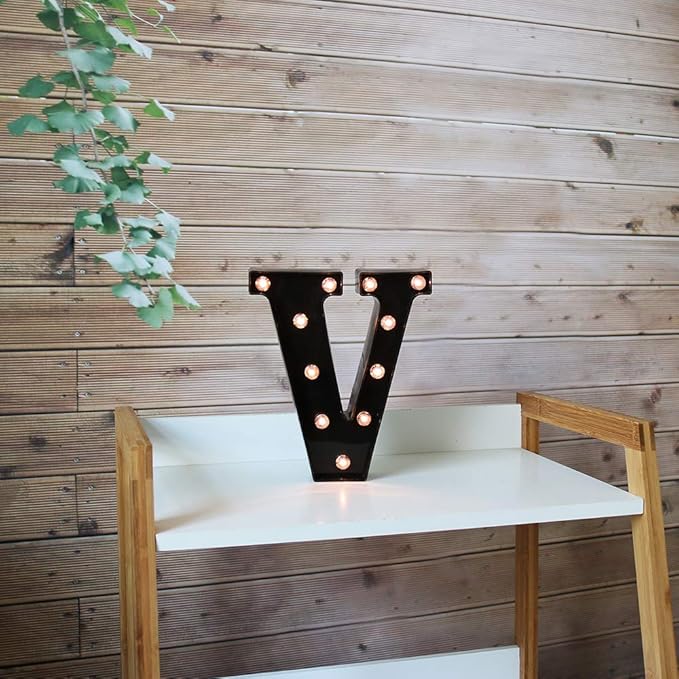 Light Up Black Alphabet Marquee Letters Sign LED Marquee Number Lights Sign - Image 3