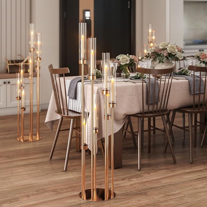 46.5'' Floor Candelabra 7 Arms Floor Candle Holders - Image 6