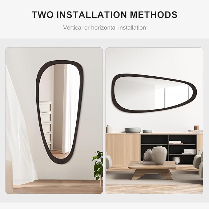 WallBeyond Asymmetrical Mirror, Irregular Wall Mirror, Wall Mirrors Decorative - Image 6
