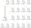 NUPTIO Candle Stick Candle Holder: Set of 20 Short Taper Candlestick Holders by Nuptio