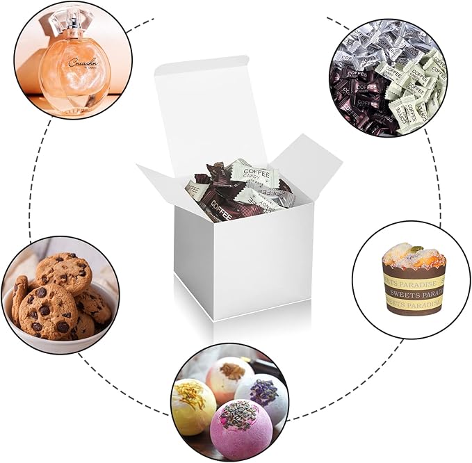 50 Pack Small Gift Boxes, Cupcake Boxes, Candy Boxes - Image 4