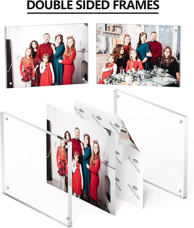 5x7 Acrylic Picture Frame 1 Pack, Desktop Display Decor Gift - Image 2