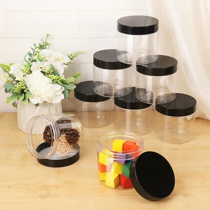 30 Packs 14 OZ Transparent Plastic Jars - Image 4
