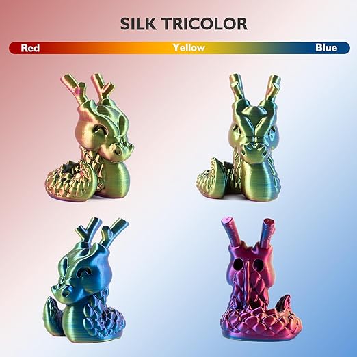 GIANTARM Tri-Colors Silk Pla Filament, 3D Printer Filament 1.75mm +/-0.02mm - Image 2