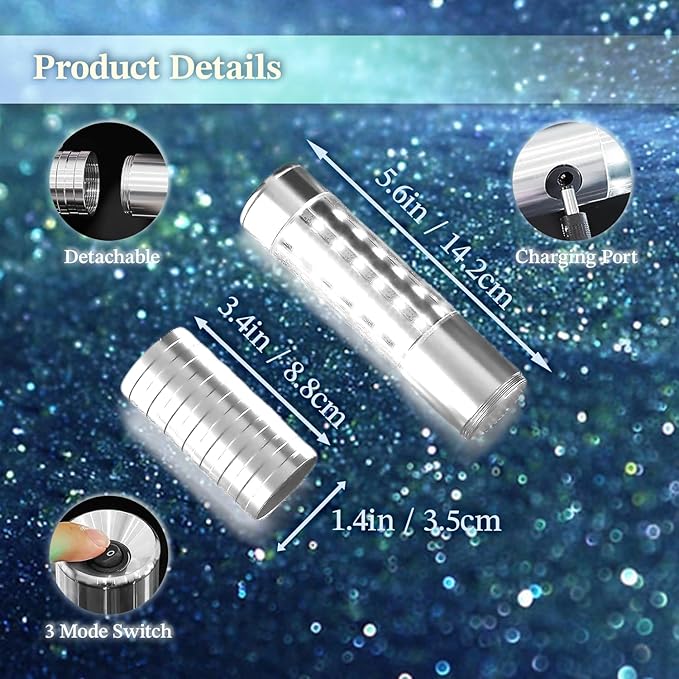 4 Packs Rechargeable LED Strobe Baton Lights Reusable Bottle Service Lights - Image 4