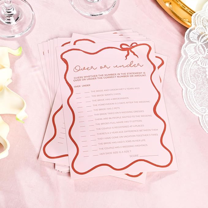 DEEKA 30 PCS Bridal Shower Games Card - Image 3