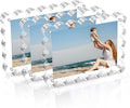 3 Pack Acrylic Picture Frame: 4x6inch Magnetic Picture Frames, Double Sided by Chivalral