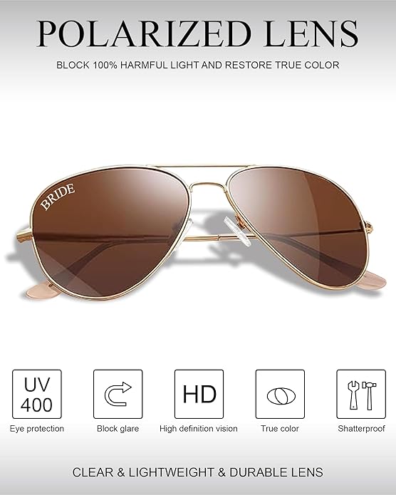Bride and Groom Polarized Sunglasses - Image 2