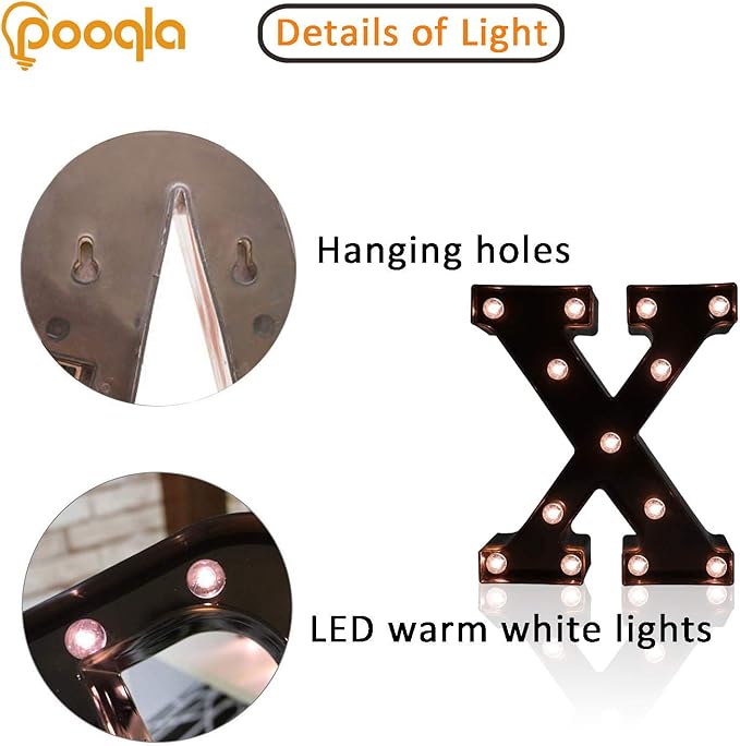Decorative LED Illuminated Letter Marquee Sign - Image 2