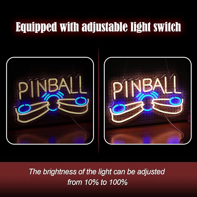 Pinball Neon Sign USB Powered Pinball Neon Light - Image 4