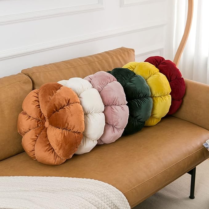 Flower Pillow Cushion Round Decorative Throw Pillow - Image 5