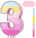 WERNNSAI Pink Sweet Three Pinata by WERNNSAI
