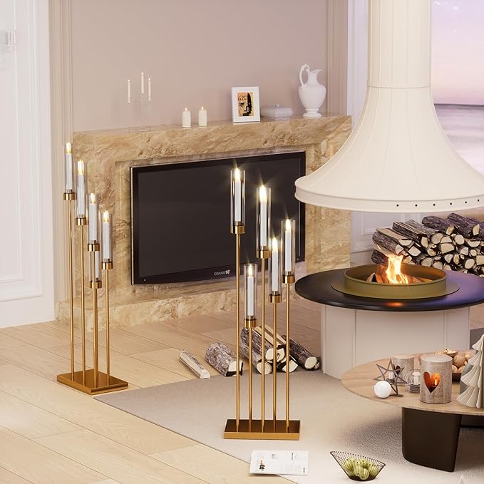 42.5'' Floor Candelabra 5 Arm Candelabra Centerpieces - Image 5