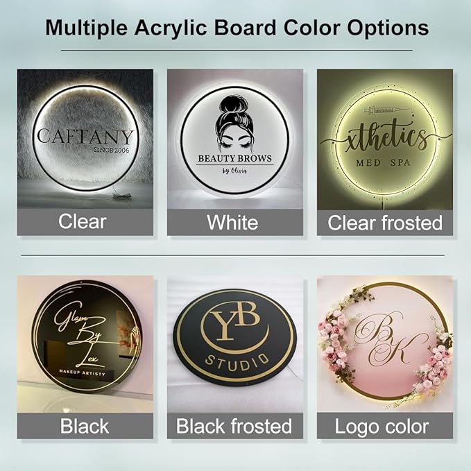 Custom Neon Business Sign, Personalized Backlit LED Signs, Acrylic custom light - Image 3