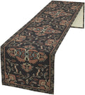 Boho Paisley Farmhouse Table Runner, Vintage Red Blue Retro Flower Rustic by Unknown